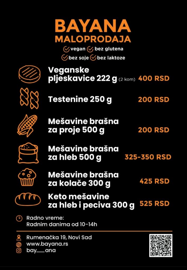 Bayana Food - Zdrava hrana bez glutena i vegan