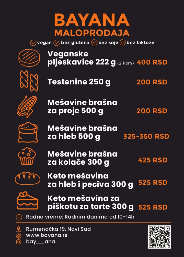 Bayana Food - Zdrava hrana bez glutena i vegan
